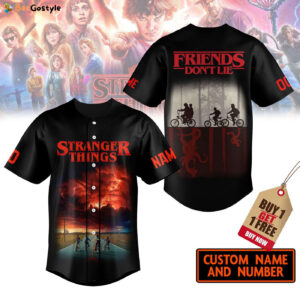 Stranger Things Baseball Jersey For Men Women And Kids Gift for Fans
