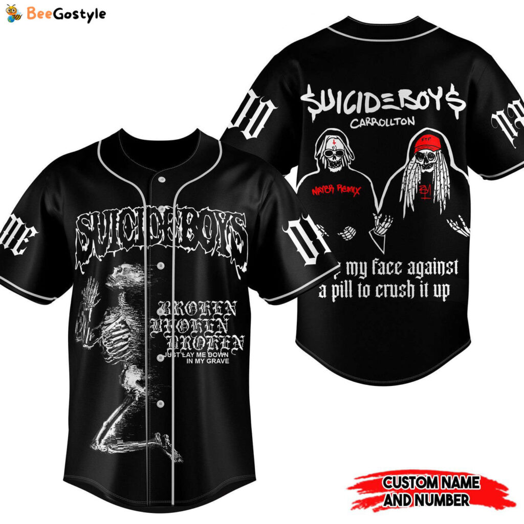 Suicideboys Baseball Jersey For Men Women And Kids Gift for Fans Suicideboys Baseball Jersey For Men Women And Kids Gift for Fans