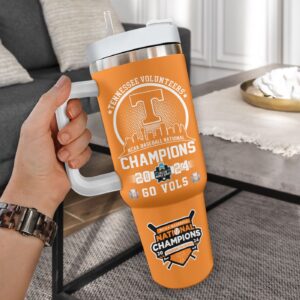 Tennessee Volunteers Baseball 40oz Stanley Tumbler - Gift for Fans - Gift for Fans 1
