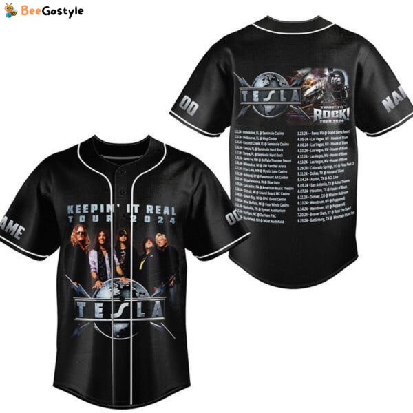 Tesla Keeping It Real Tour Gift for Fans Baseball Jersey For Men Women And Kids Gift for Fans