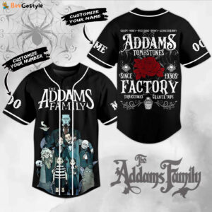 The Addams Family Tombstones Factory Baseball Jersey For Men Women And Kids Gift for Fans
