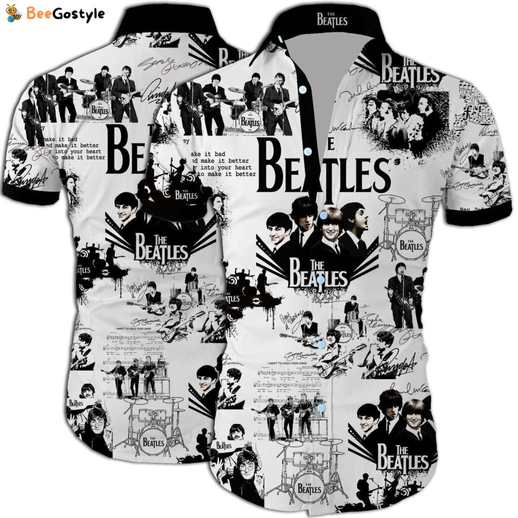 The Beatles Band All Over Printed Hawaiian Shirt Maria The Beatles Band All Over Printed Hawaiian Shirt Maria
