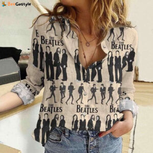 The Beatles Linen Shirts, The Beatles Shirts, Rock And Roll, The Beatles Gifts, Linen Button Down Shirt, Blouses Tops Women, Gift For Her