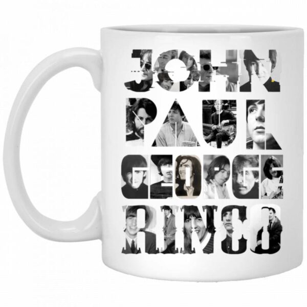 The Beatles Members John Paul George Ringo Memorial Mug For Band Lovers HT207