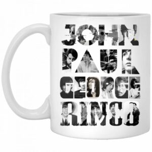 The Beatles Members John Paul George Ringo Memorial Mug For Band Lovers HT207