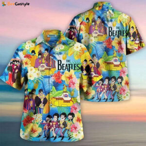 The Beatles Rock Band Gift Hawaiian Graphic Hawaiian Casual Shirt