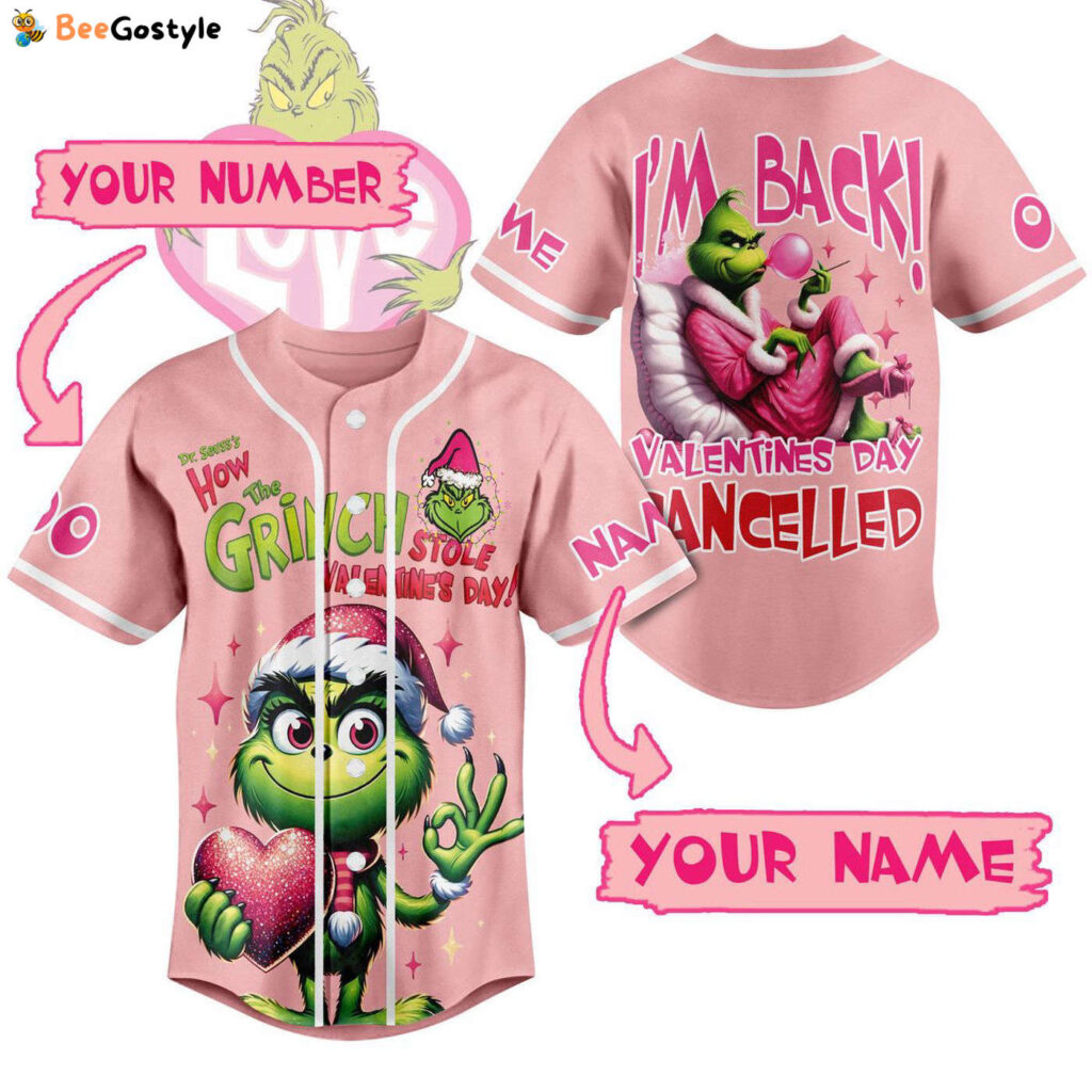 The Grinch Baseball Jersey For Men Women And Kids Gift for Fans The Grinch Baseball Jersey For Men Women And Kids Gift for Fans