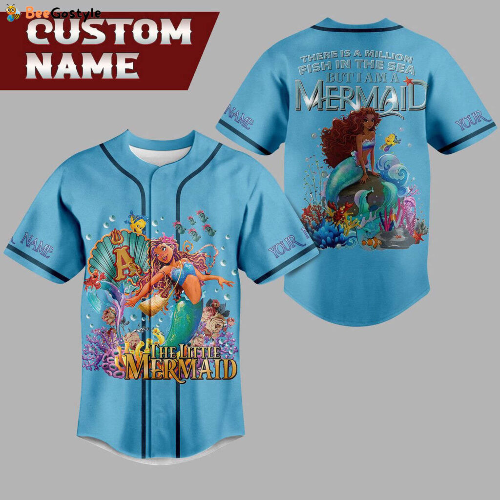 The Little Mermaid Baseball Jersey For Men Women And Kids Gift for Fans The Little Mermaid Baseball Jersey For Men Women And Kids Gift for Fans