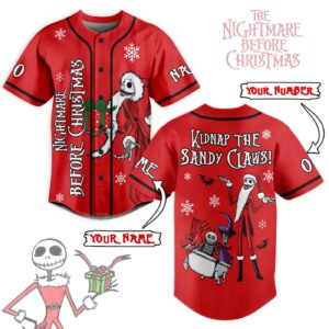 The Nightmare Before Christmas Baseball Jersey For Men Women And Kids Gift for Fans 1