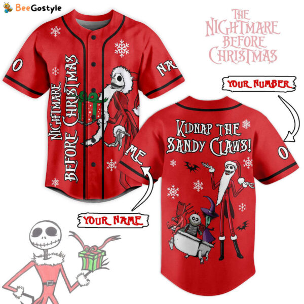 The Nightmare Before Christmas Baseball Jersey For Men Women And Kids Gift for Fans