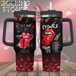 The Rolling Stones 40oz Stanley Tumbler Gift - Gift for Fans - Gift for Fans