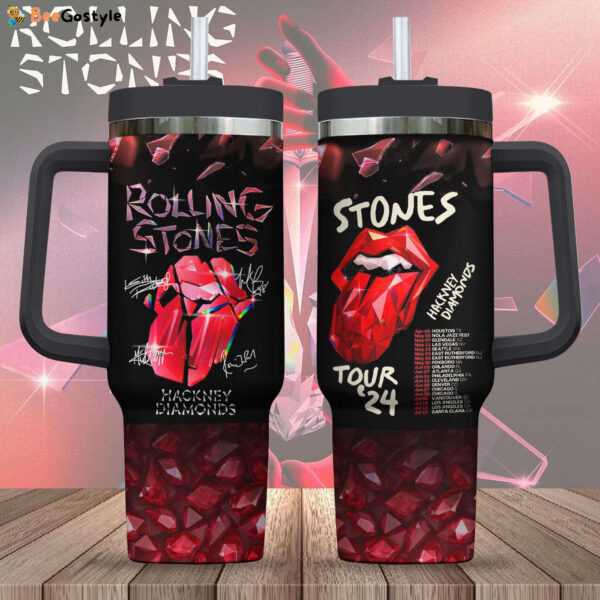 The Rolling Stones 40oz Stanley Tumbler Gift – Gift for Fans – Gift for Fans