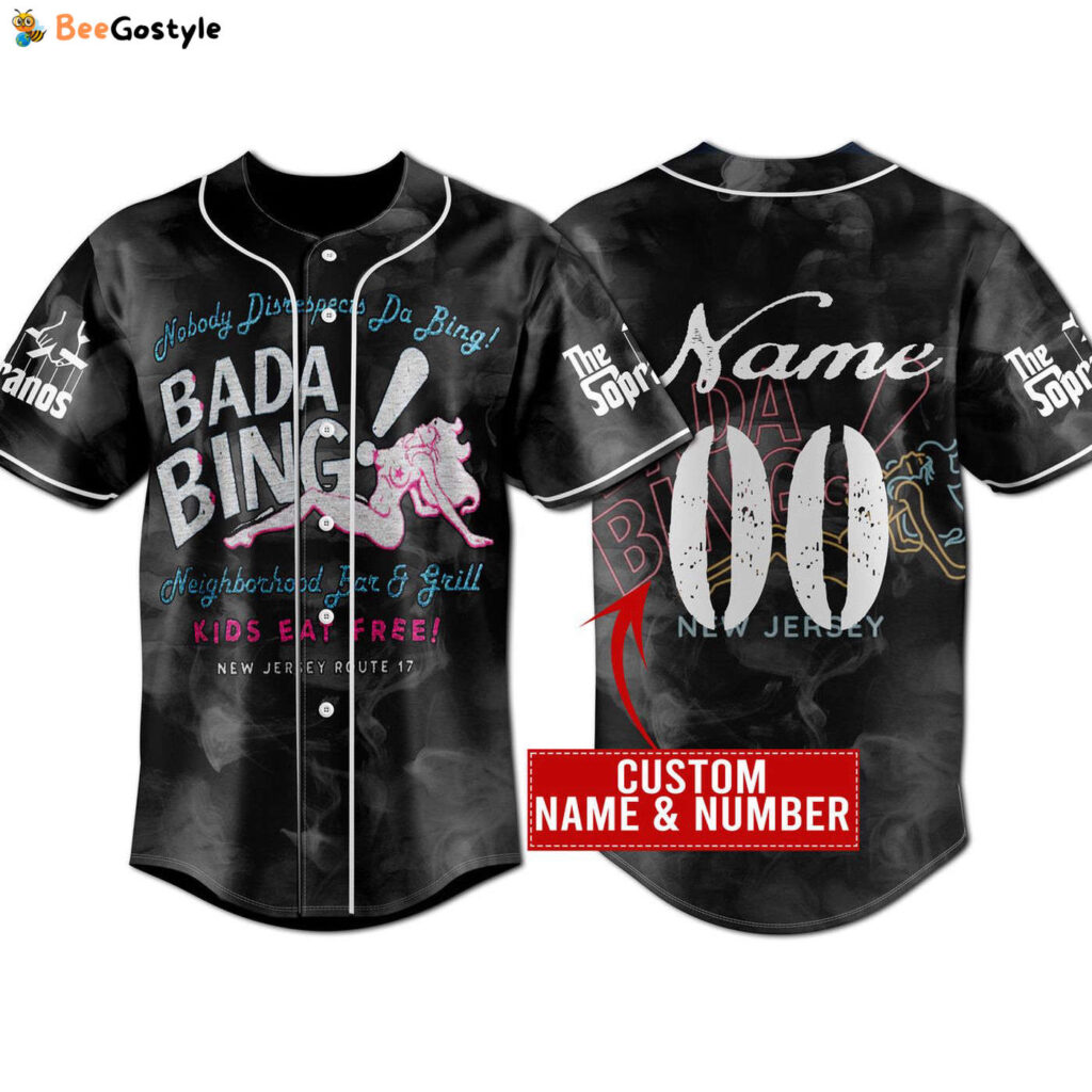 The Sopranos Bada Bing Baseball Jersey For Men Women And Kids Gift for Fans The Sopranos Bada Bing Baseball Jersey For Men Women And Kids Gift for Fans