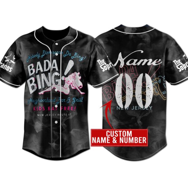 The Sopranos Bada Bing Baseball Jersey For Men Women And Kids Gift for Fans