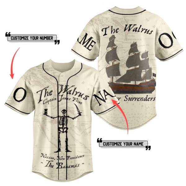 The Walrus Baseball Jersey For Men Women And Kids Gift for Fans