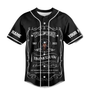 Tim McGraw Baseball Jersey For Men Women And Kids Gift for Fans 1