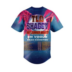 TLC Shaggy Hot Summer Nights Baseball Jersey For Men Women And Kids Gift for Fans 1