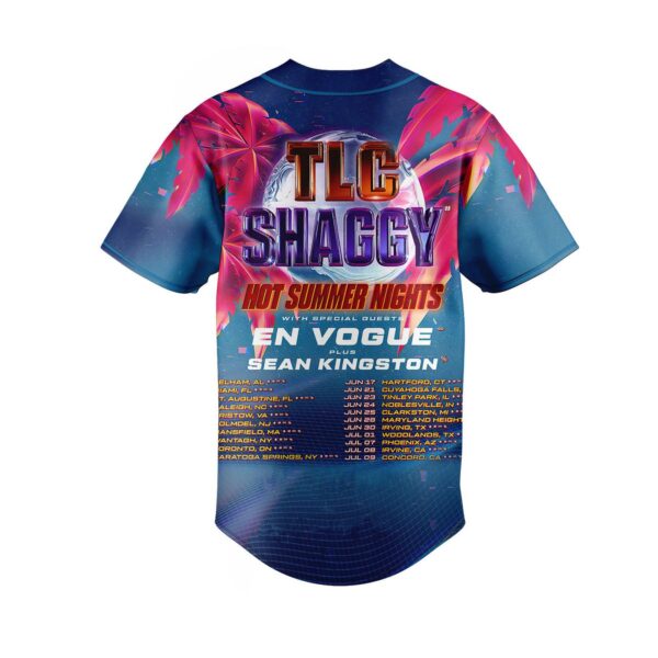 TLC Shaggy Hot Summer Nights Baseball Jersey For Men Women And Kids Gift for Fans