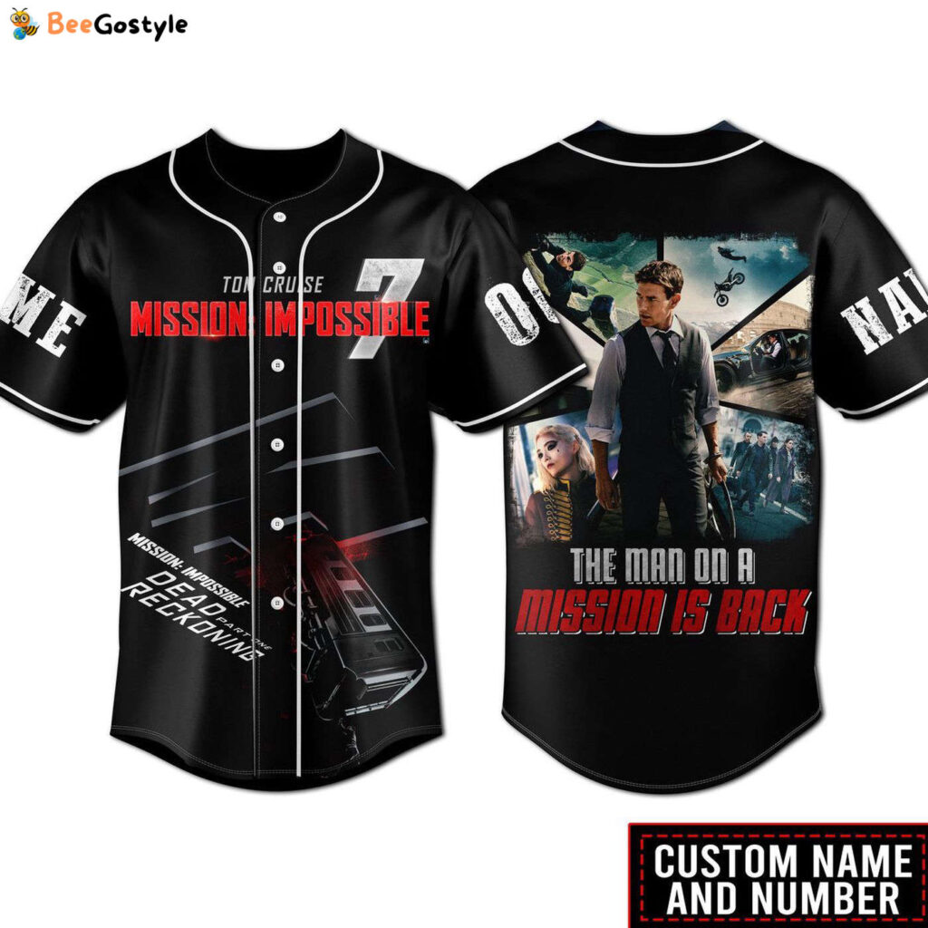 Tom Cruise Mission Impossible Baseball Jersey For Men Women And Kids Gift for Fans Tom Cruise Mission Impossible Baseball Jersey For Men Women And Kids Gift for Fans