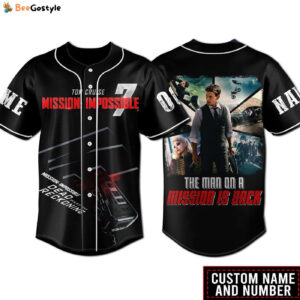 Tom Cruise Mission Impossible Baseball Jersey For Men Women And Kids Gift for Fans