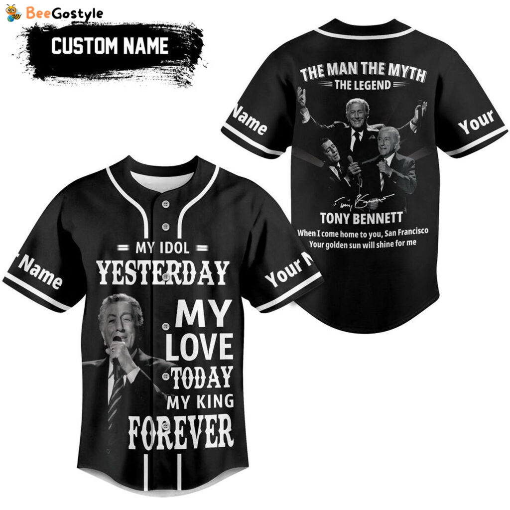 Tony Bennett Baseball Jersey For Men Women And Kids Gift for Fans Tony Bennett Baseball Jersey For Men Women And Kids Gift for Fans