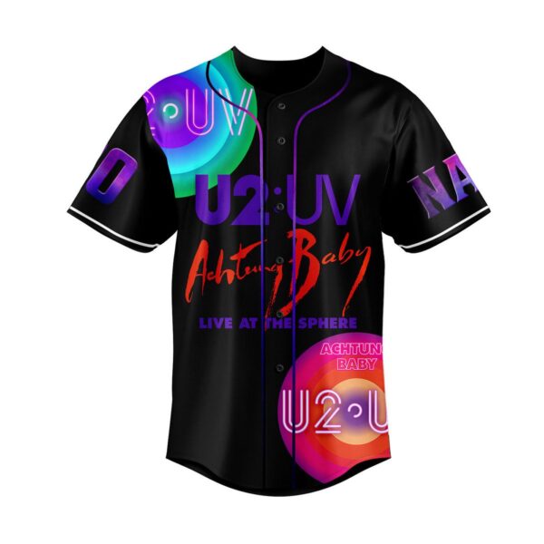 U2 UV Achtung Baby Live at Sphere Baseball Jersey For Men Women And Kids Gift for Fans