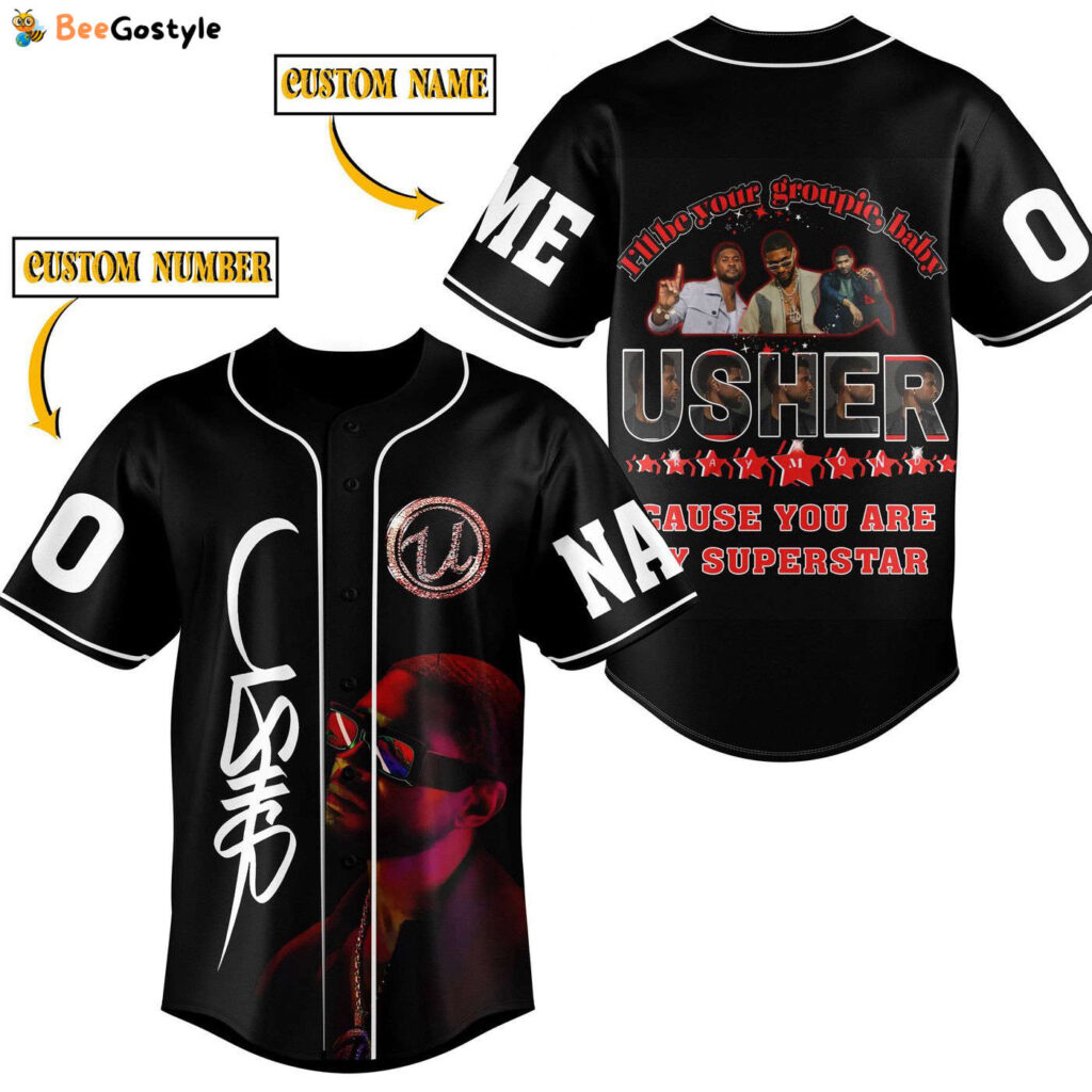 Usher Baseball Jersey For Men Women And Kids Gift for Fans Usher Baseball Jersey For Men Women And Kids Gift for Fans