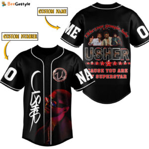 Usher Baseball Jersey For Men Women And Kids Gift for Fans
