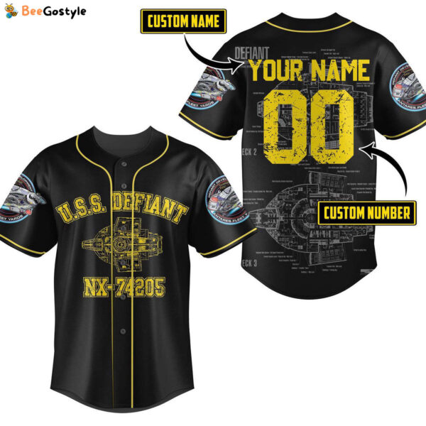 USS Defiant Star Trek Baseball Jersey For Men Women And Kids Gift for Fans