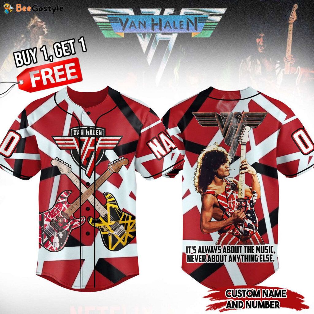 Van Halen Baseball Jersey For Men Women And Kids Gift for Fans Van Halen Baseball Jersey For Men Women And Kids Gift for Fans