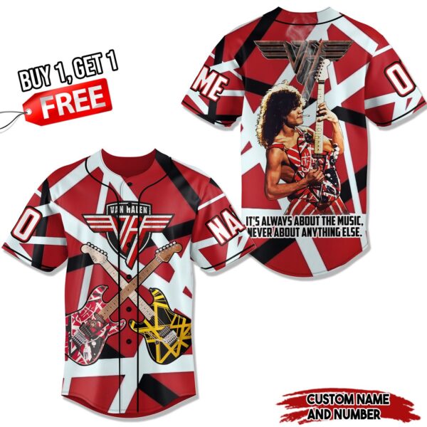 Van Halen Baseball Jersey For Men Women And Kids Gift for Fans