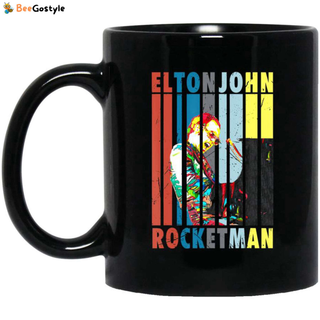 Vintage Elton John Funny Rocketman Play Piano Gift Coffee Mug Vintage Elton John Funny Rocketman Play Piano Gift Coffee Mug