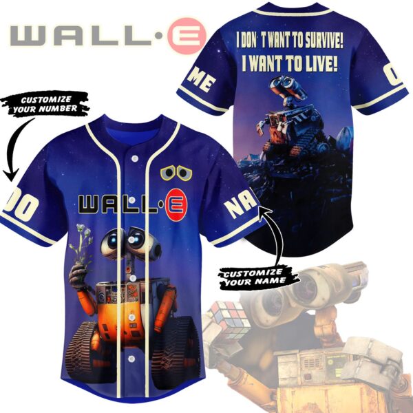 Wall-E Baseball Jersey For Men Women And Kids Gift for Fans