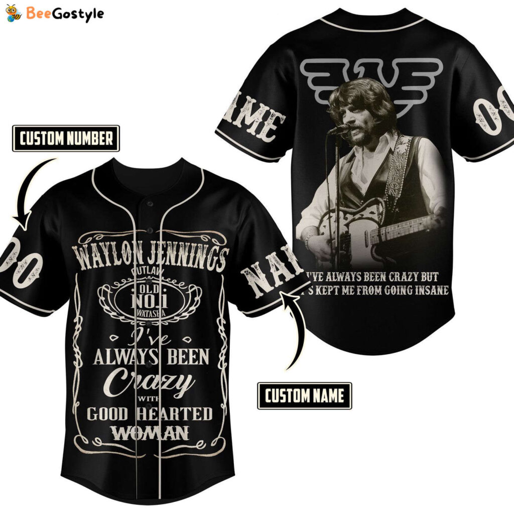 Waylon Jennings Baseball Jersey For Men Women And Kids Gift for Fans Waylon Jennings Baseball Jersey For Men Women And Kids Gift for Fans