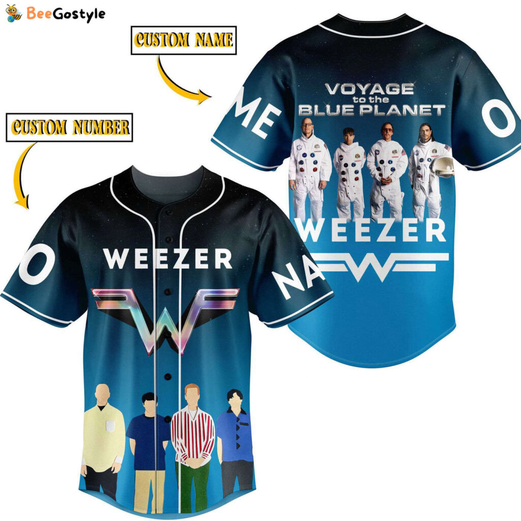 Weezer Baseball Jersey For Men Women And Kids Gift for Fans Weezer Baseball Jersey For Men Women And Kids Gift for Fans