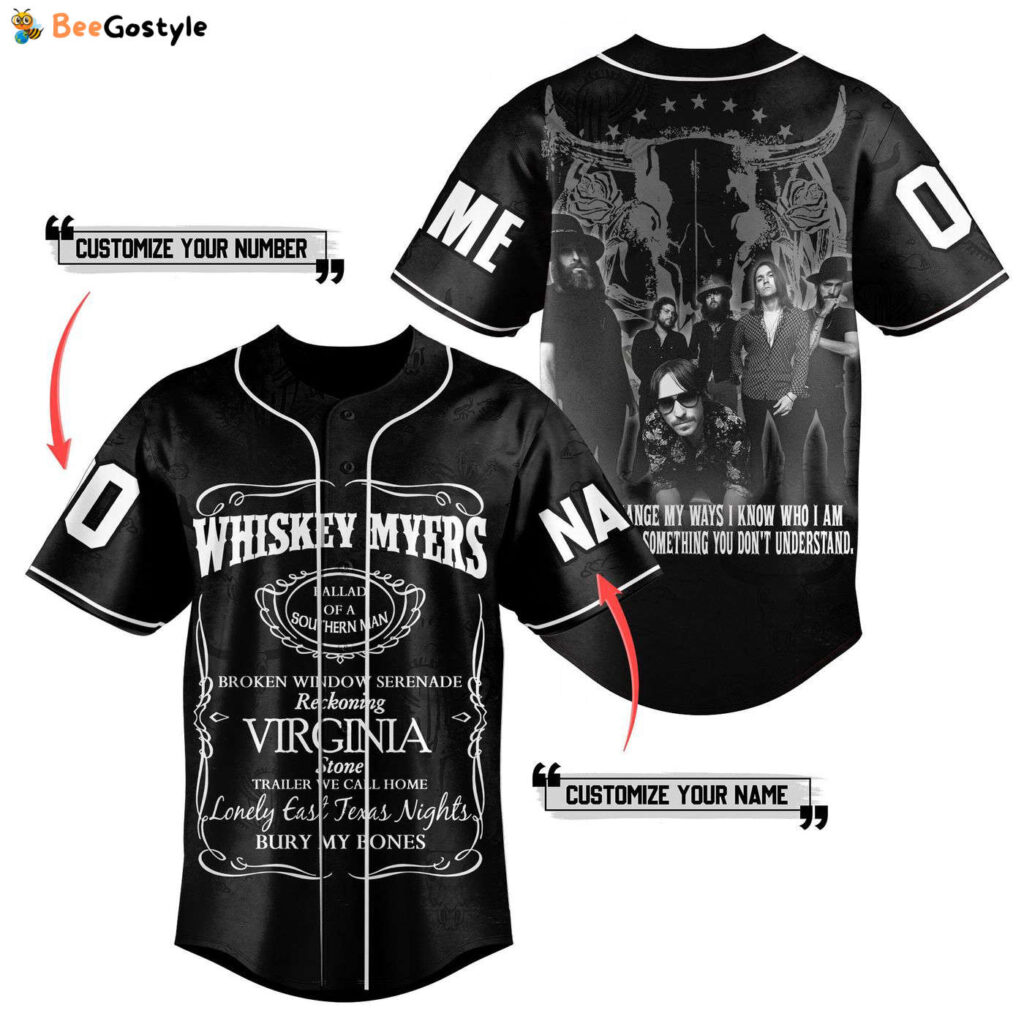 Whiskey Myers Baseball Jersey For Men Women And Kids Gift for Fans Whiskey Myers Baseball Jersey For Men Women And Kids Gift for Fans