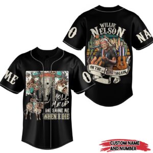 Willie Nelson Baseball Jersey For Men Women And Kids Gift for Fans 1