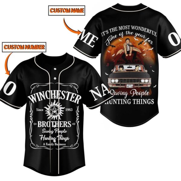 Winchester Brothers Baseball Jersey For Men Women And Kids Gift for Fans