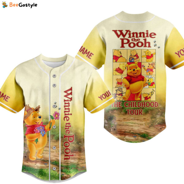 Winnie the Pooh Baseball Jersey For Men Women And Kids