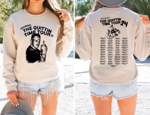 Zach Bryan Quittin Time Tour 2024 T-Shirt: Official Merch for Fans 3