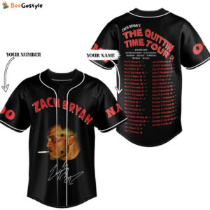 Zach Bryan The Quittin Time Tour Baseball Jersey For Men Women And Kids Gift for Fans