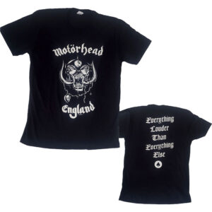 Motorhead England Adult T-Shirt - Official Band Merchandise