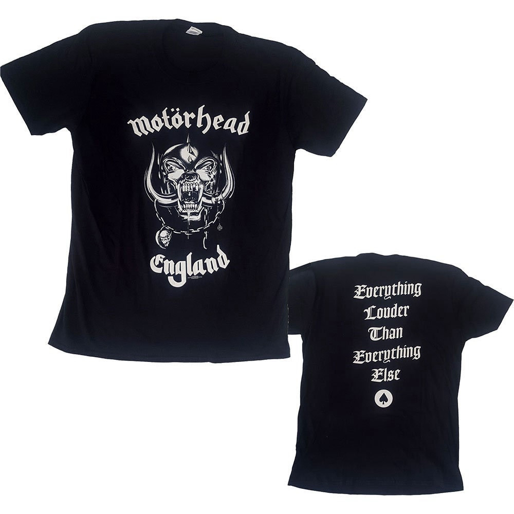 Motorhead England Adult T-Shirt – Official Band Merchandise Motorhead England Adult T-Shirt – Official Band Merchandise