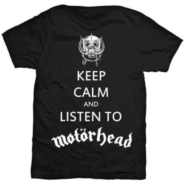 Motorhead Unisex Tee: Keep Calm Graphic Shirt for Men and Women