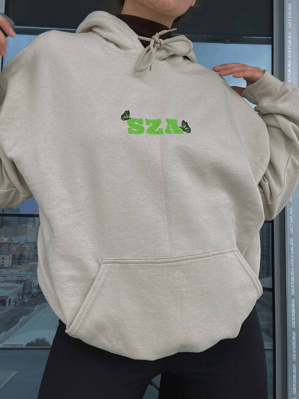 SZA Butterfly Embroidered Crewneck T-Shirt, Sweatshirt for Fans