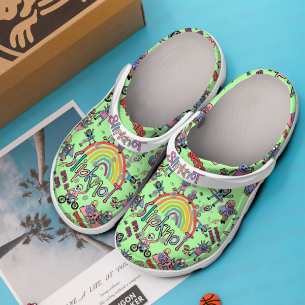 Colorful Slipknot Music Clogs, Shop Now For A Special Price!