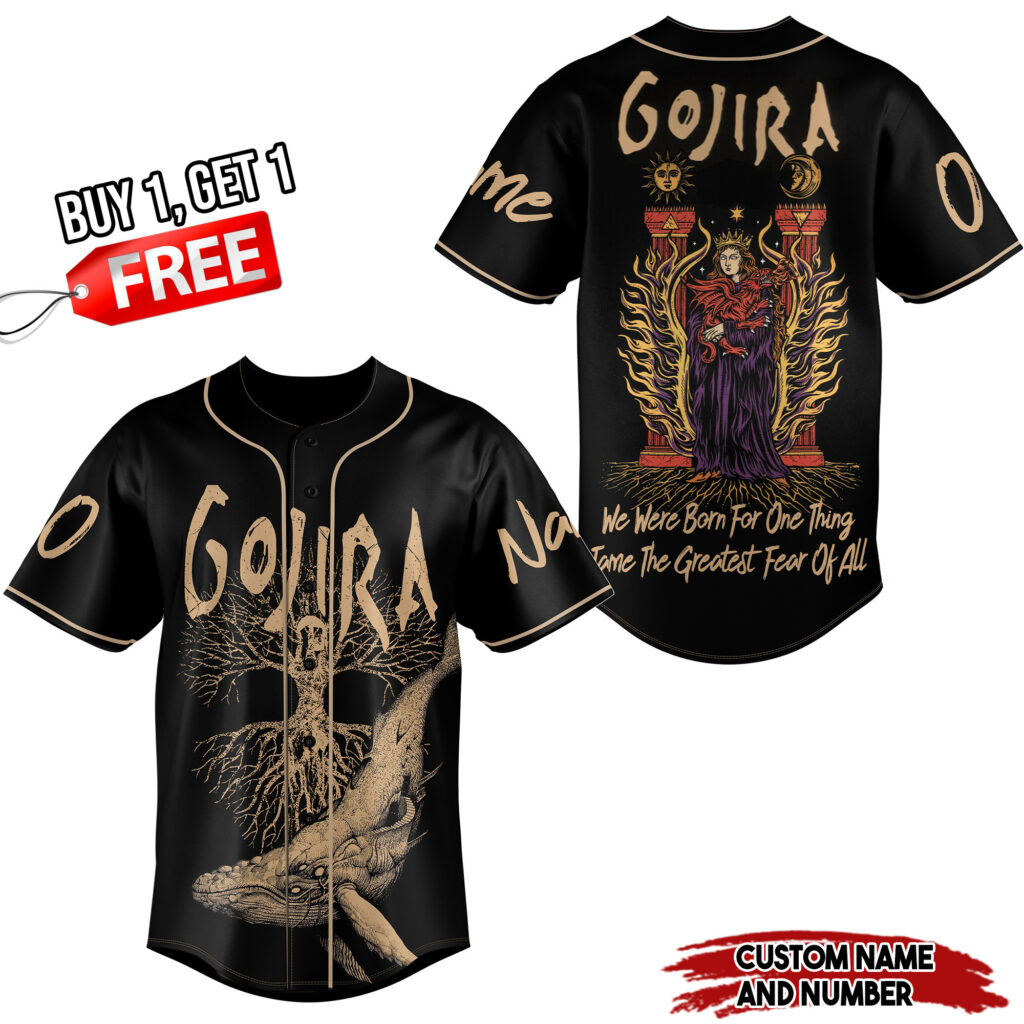 Gojira Band Baseball Jersey For Men Women And Kids Gift Gojira Band Baseball Jersey For Men Women And Kids Gift