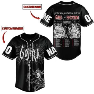 Gojira And Mastodon Baseball Jersey For Men Women And Kids Gift