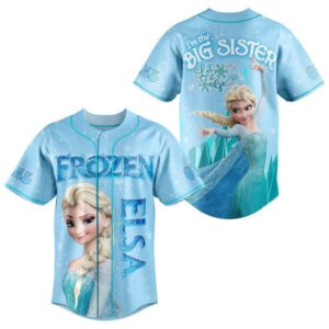 Frozen Elsa Baseball Jersey For Men Women And Kids Gift