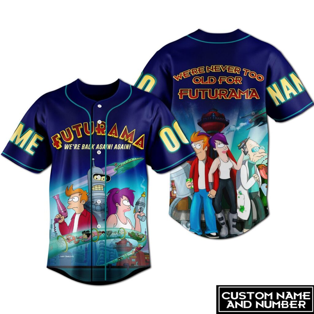 Futurama Baseball Jersey For Men Women And Kids Gift Futurama Baseball Jersey For Men Women And Kids Gift